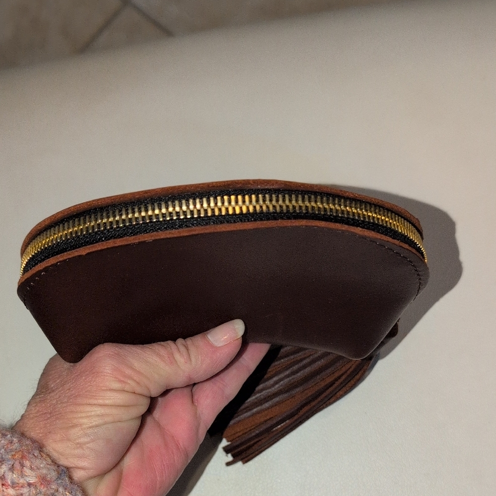 Portland Leather goods Cognac Taco Pouch - NWT - Picture 6 of 8